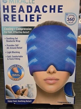 Miracle Cooling Gel Headache Mask - Blue